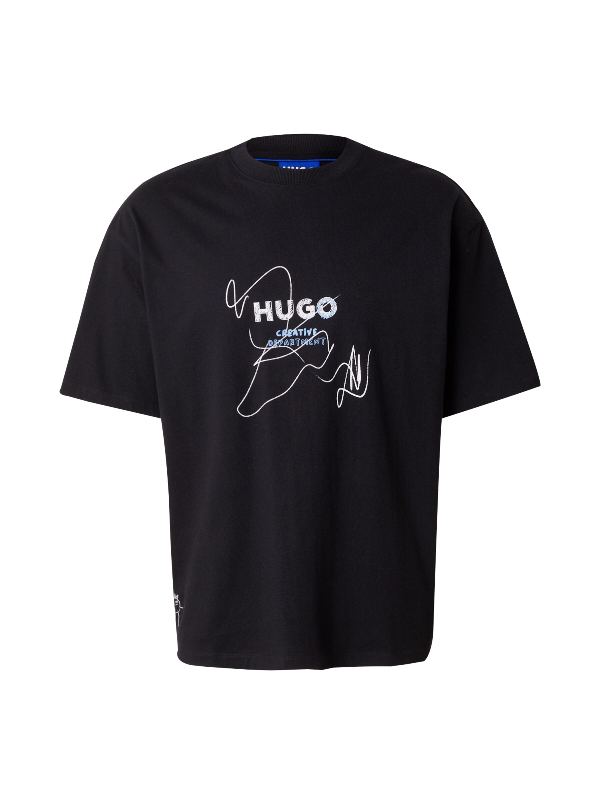 HUGO Shirt 'Nabion' in Black: front