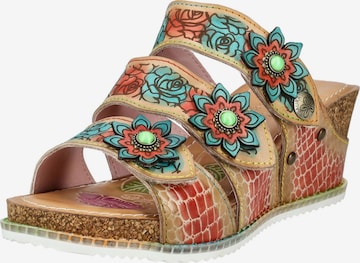 Laura Vita Pantolette in Beige: Vorderseite