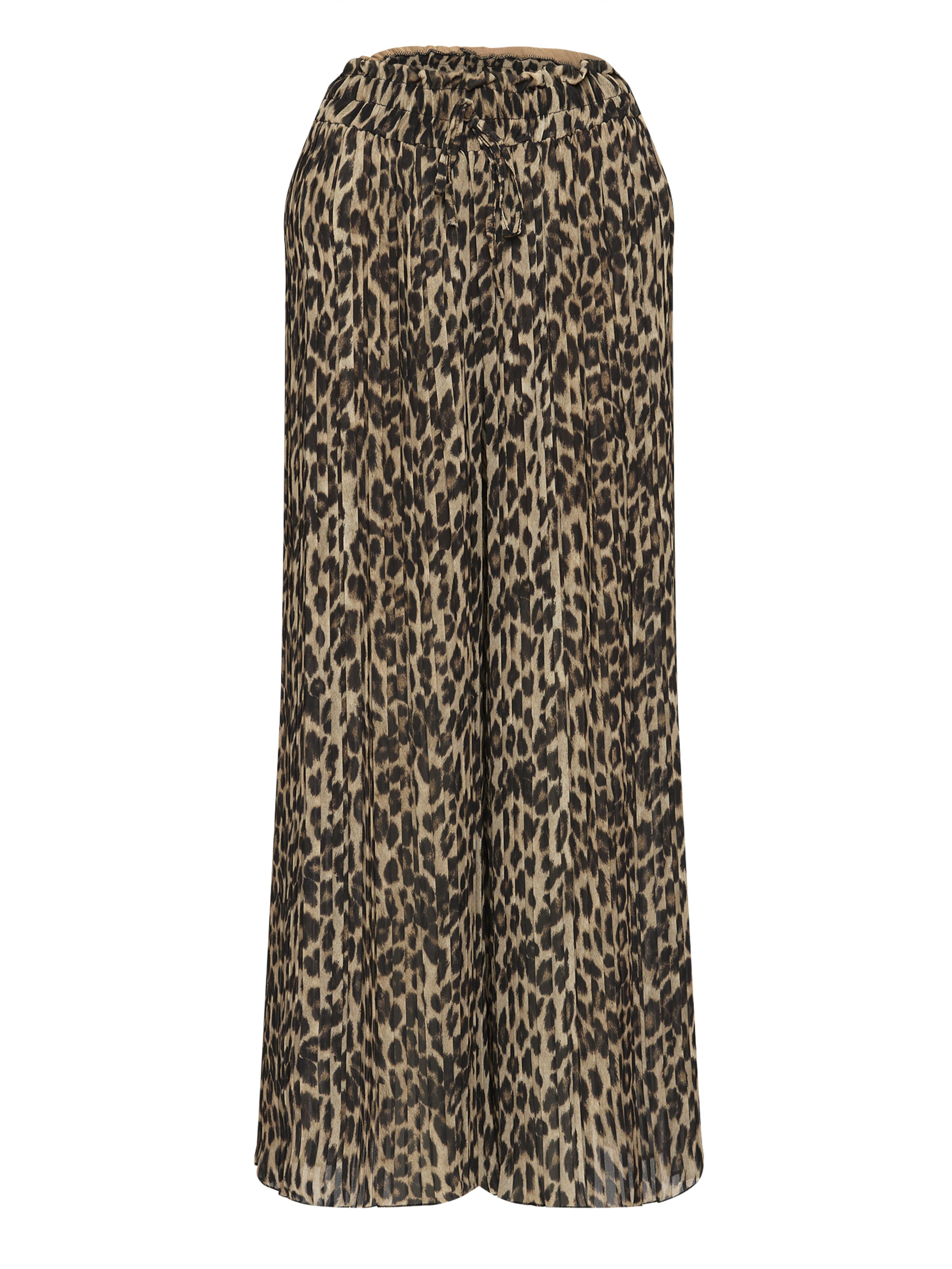 Lilavie Wide Leg Hose 'Kimm' in Beige: Vorderseite