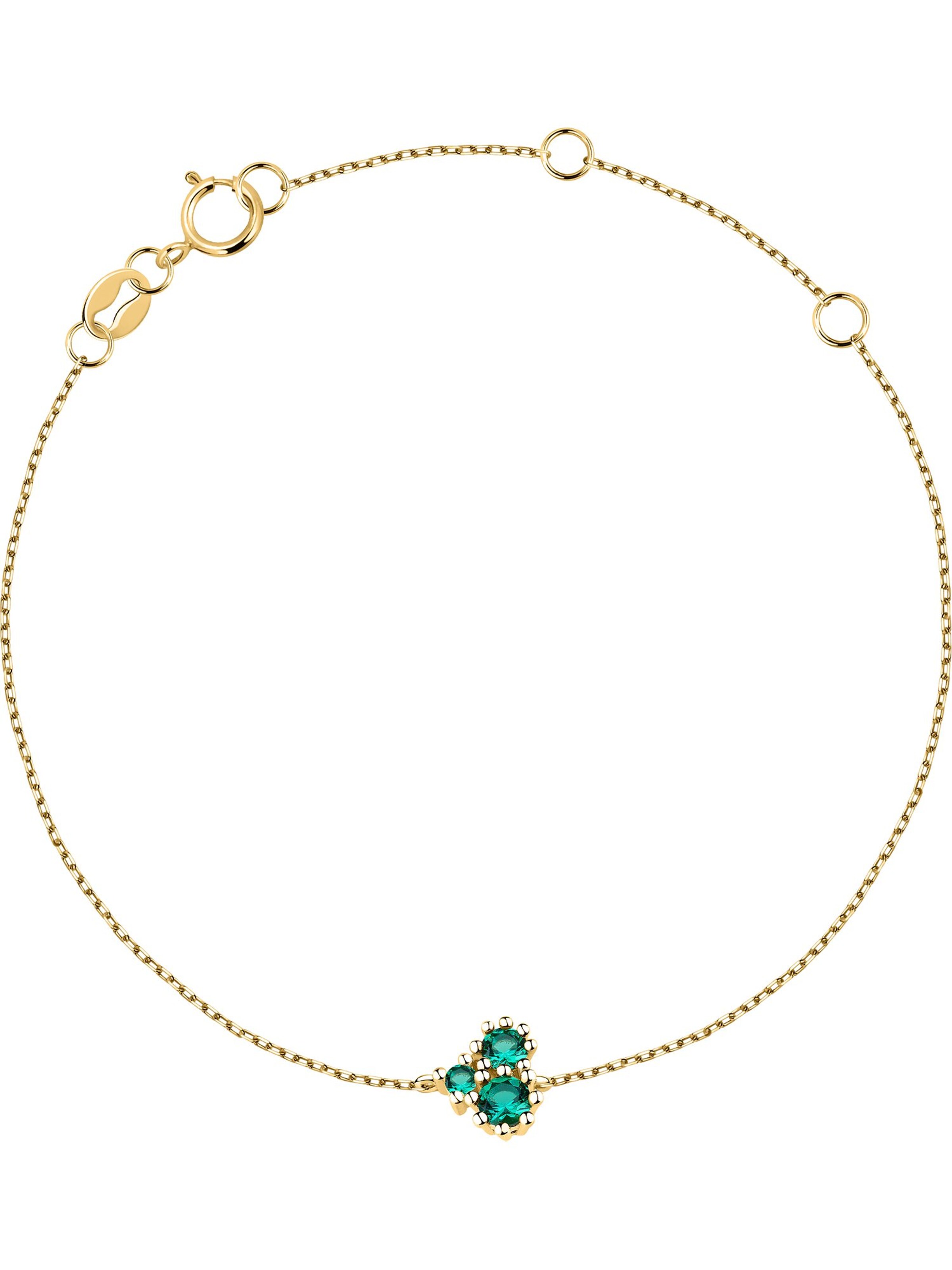 Live Diamond Armband in Gold: Vorderseite