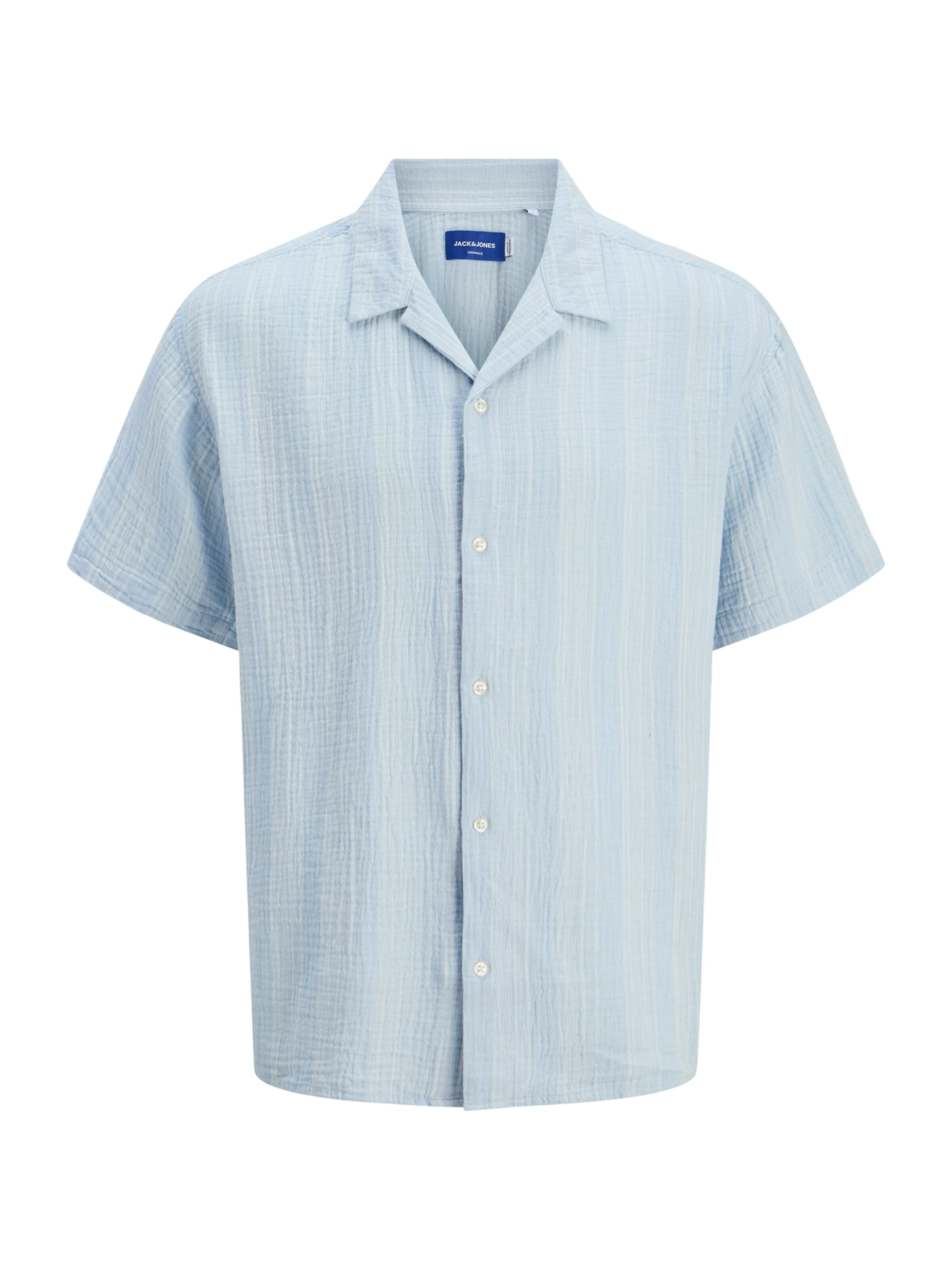 Jack & Jones Plus - Comfort Fit Camisa 'JOREASTER PATRAS' em azul: frente