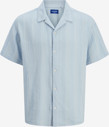 Jack & Jones Plus - Ajuste confortable Camisa 'JOREASTER PATRAS' en azul: frente