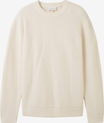 Pull-over TOM TAILOR en beige : devant