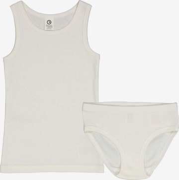 Müsli by GREEN COTTON Underwear Set 'Slip' in White: front
