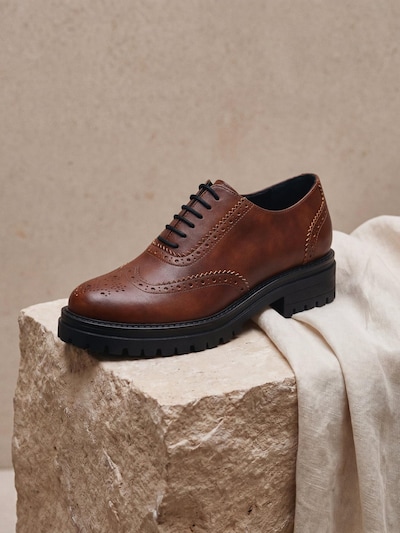 nae Vegan Shoes Nauhakengät 'GRACE' koossa 36 värissä ruskea, Tuotenäkymä