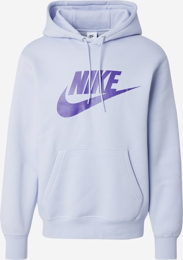 Megztinis be užsegimo 'CLUB' iš Nike Sportswear, spalva – šviesiai mėlyna / purpurinė, Prekių apžvalga