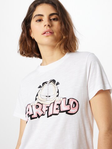 T-shirt 'Garfield' Frogbox en blanc