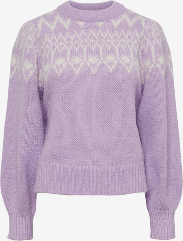 Pull-over 'NYLA' PIECES en violet : devant