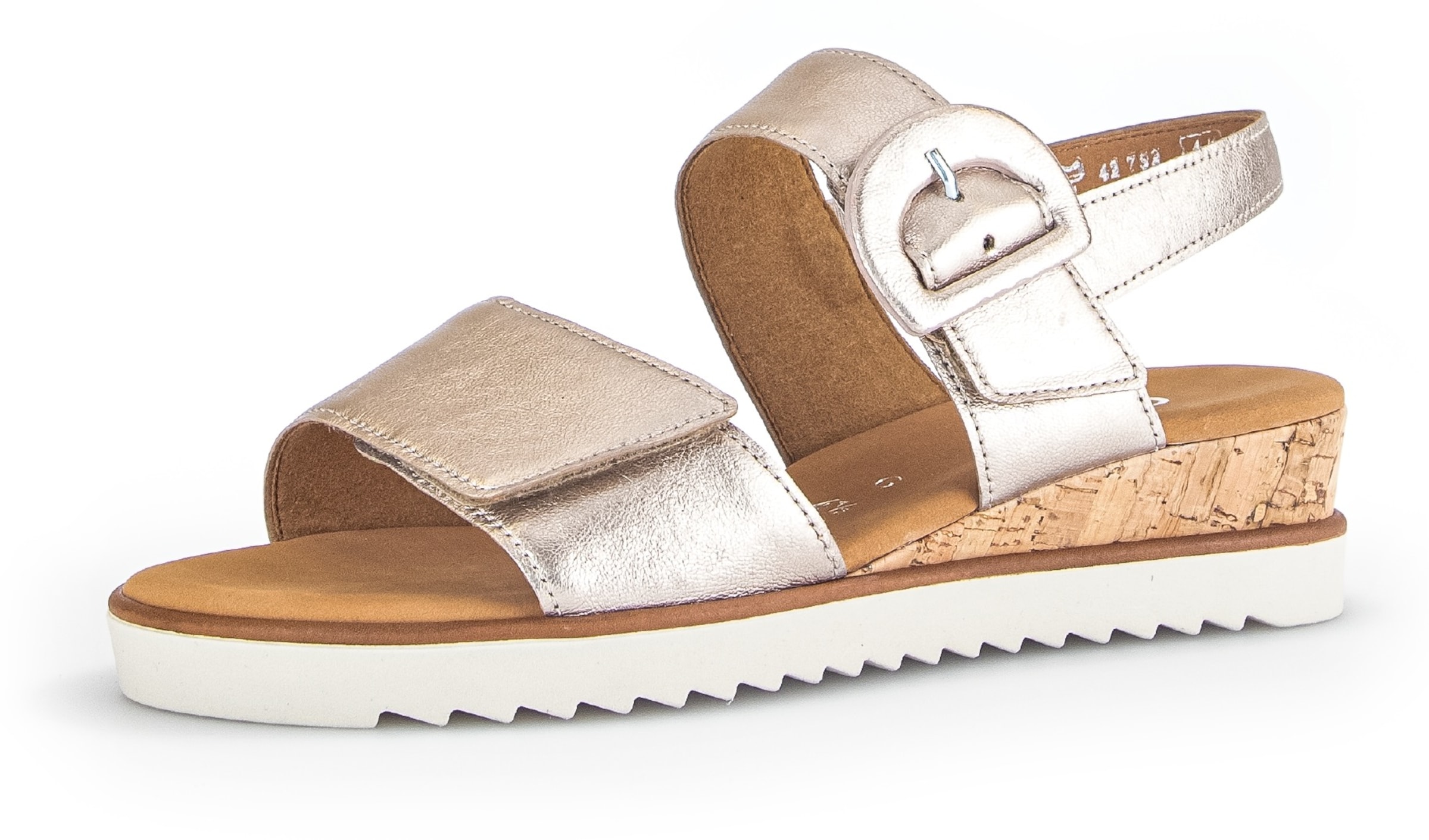 GABOR Sandale in Gold: Vorderseite