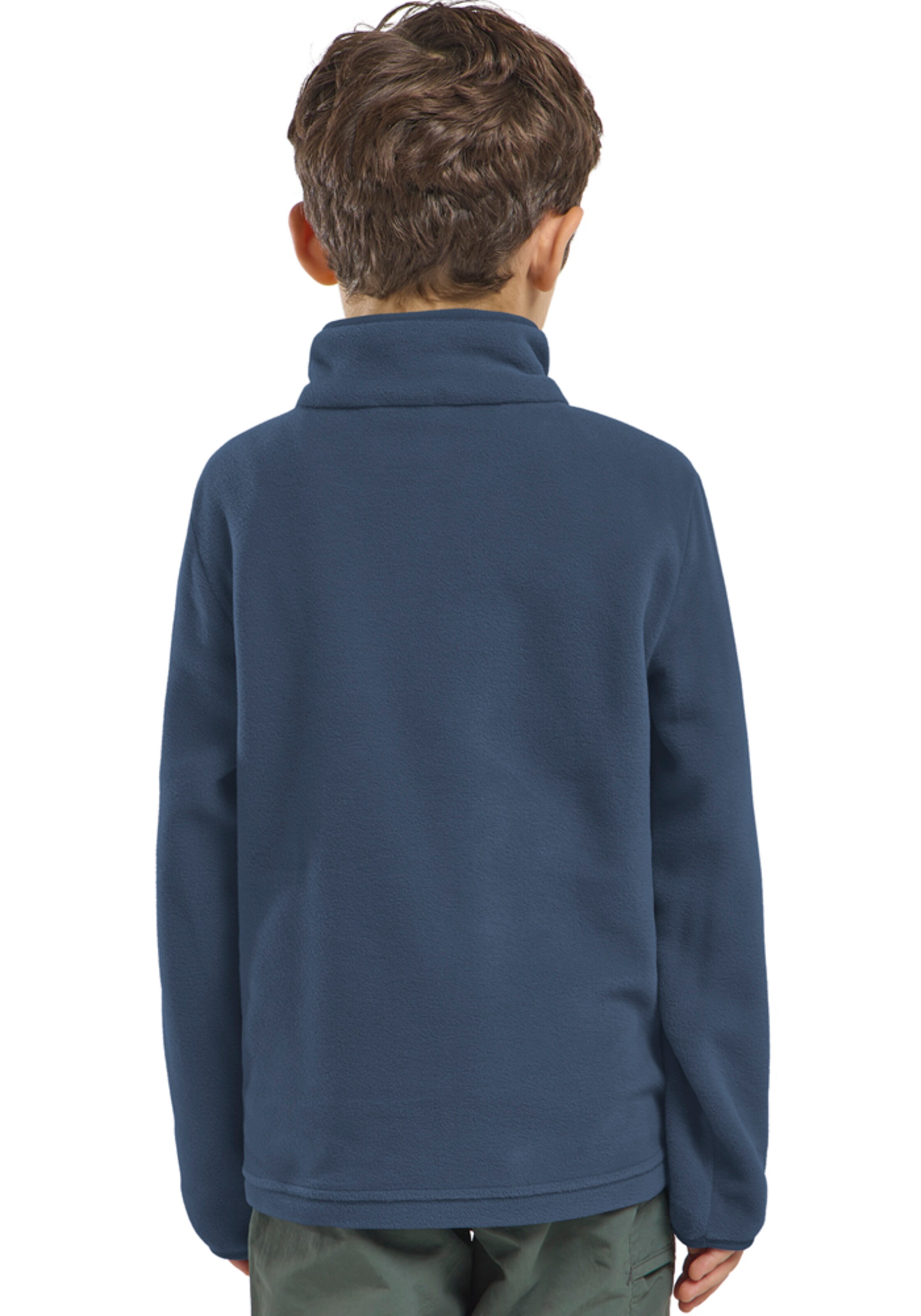 JACK WOLFSKIN Athletic Fleece Jacket in Blue
