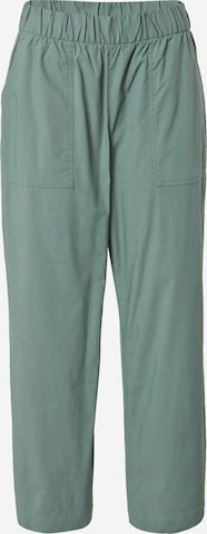 Loosefit Pantalon 'OFF-DUTY' GAP en vert : devant