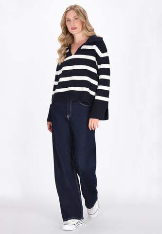 Pull-over DreiMaster Maritim en bleu