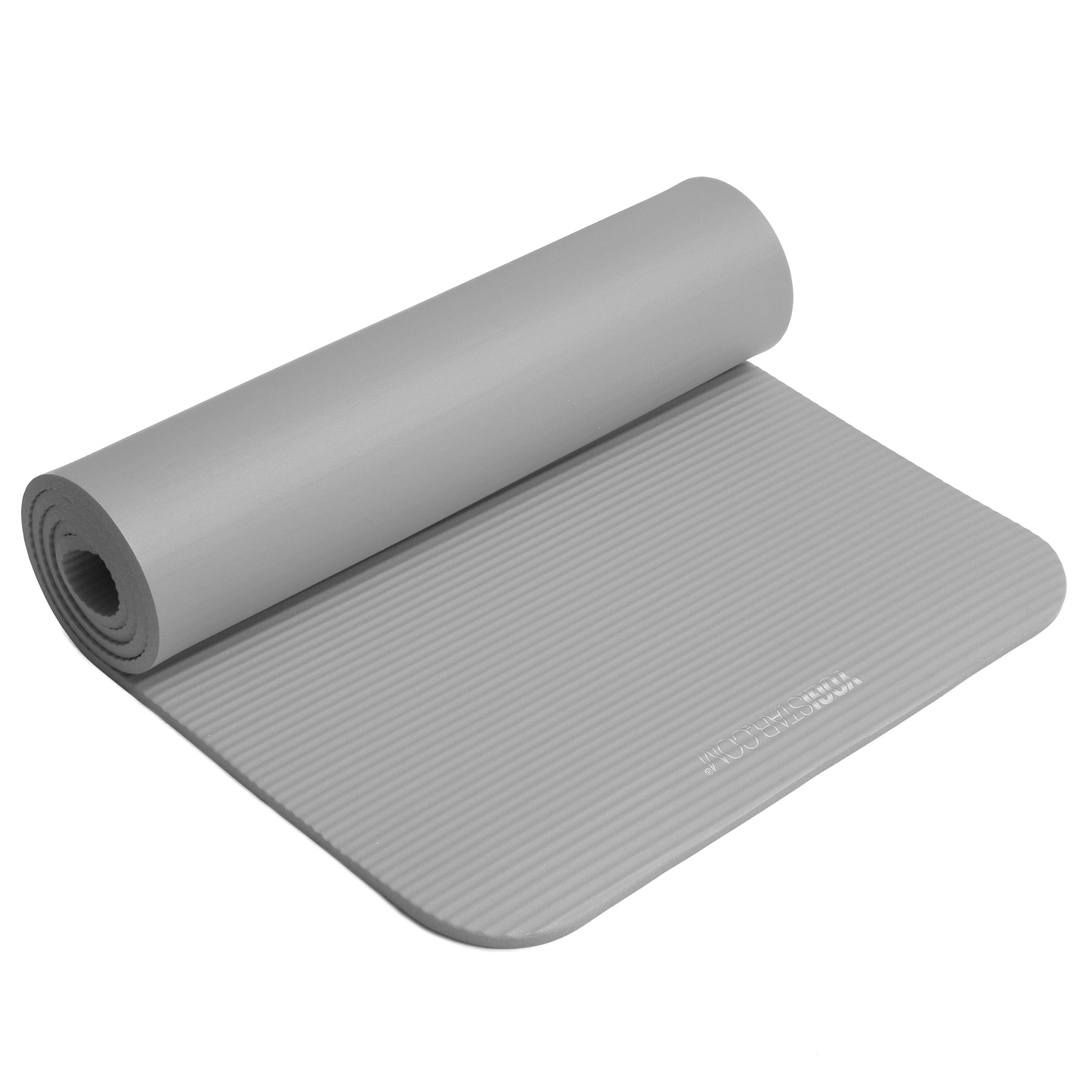 YOGISTAR.COM Fitnessmatte Gym 10mm in Grau: Vorderseite