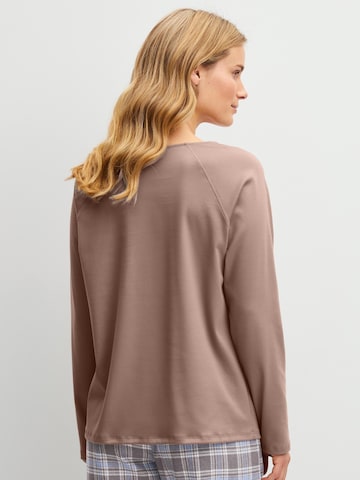 CALIDA Pajama shirt 'Alpine M&M' in Brown