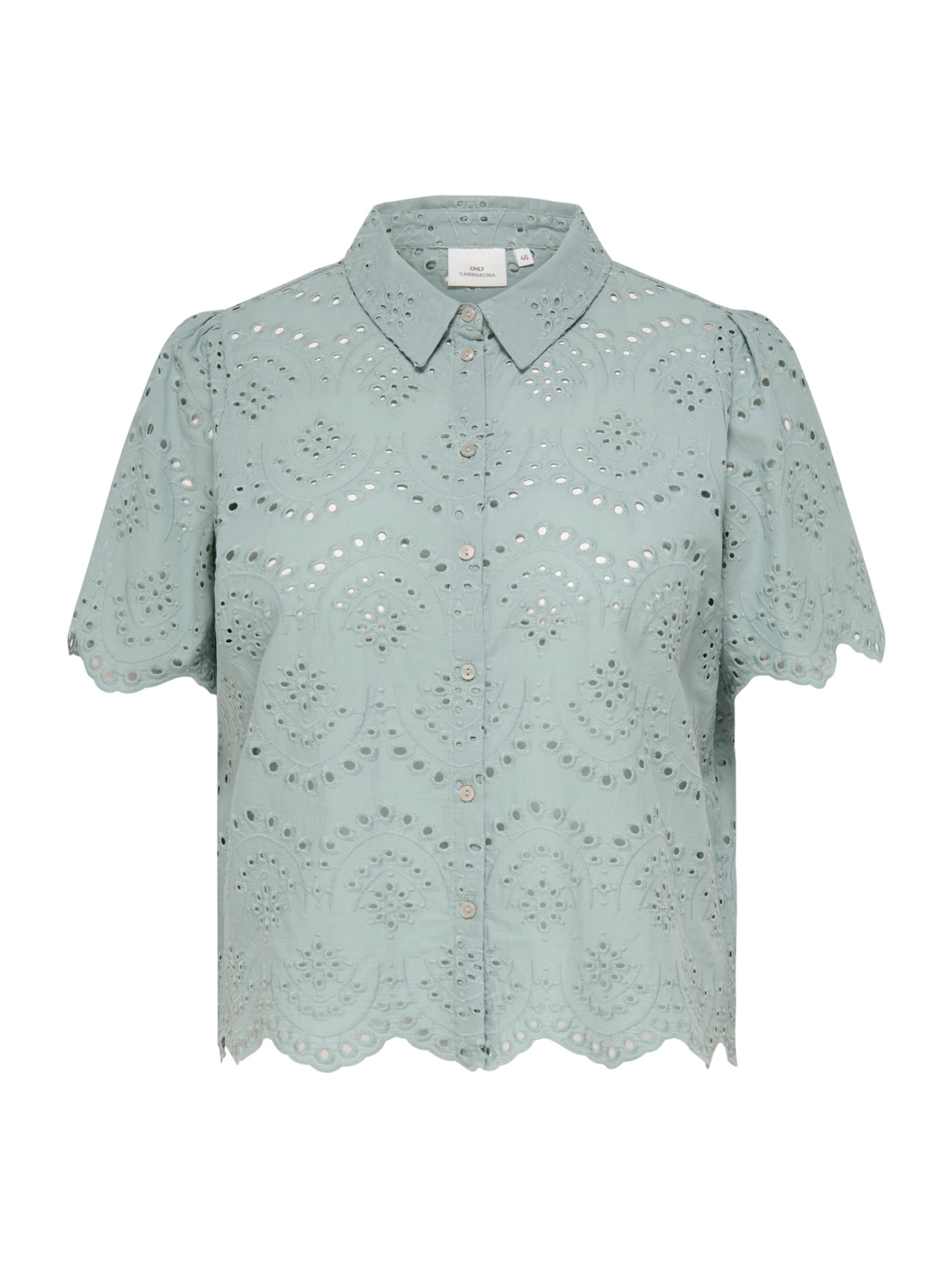 ONLY Carmakoma Bluse 'CARValais' i grøn: forside