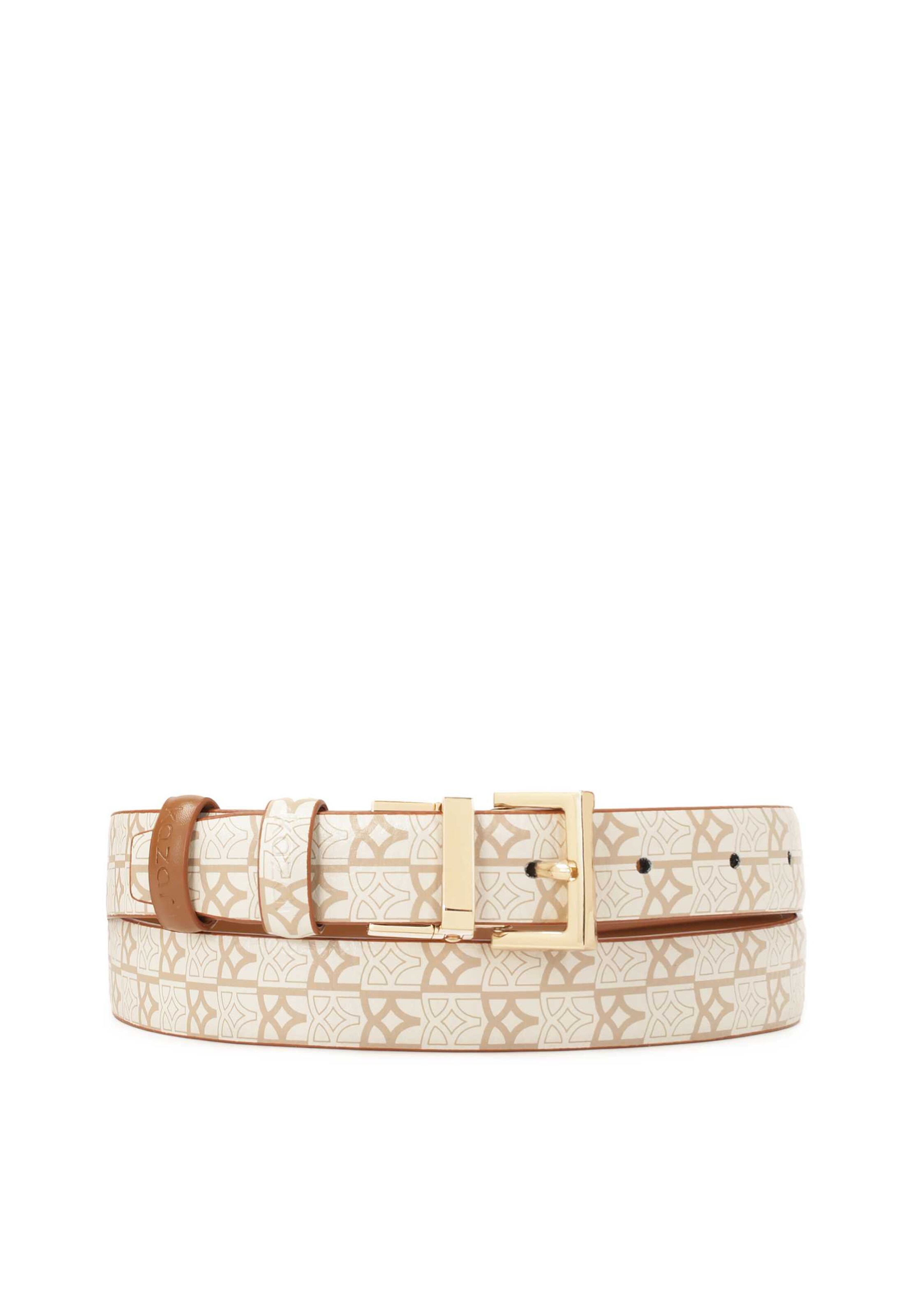 Kazar Belt in Beige: front