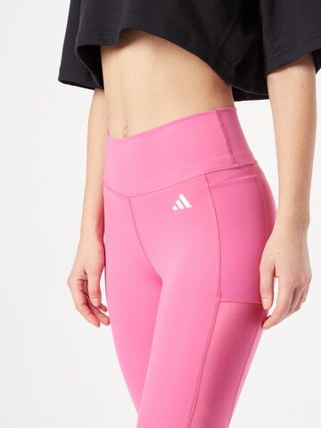 ADIDAS PERFORMANCE Skinny Sporthose 'Train Essentials High-Intensity' in Pink