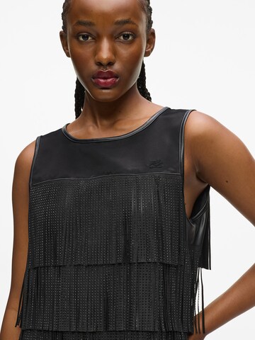 Karl Lagerfeld Koktejl obleka | črna barva