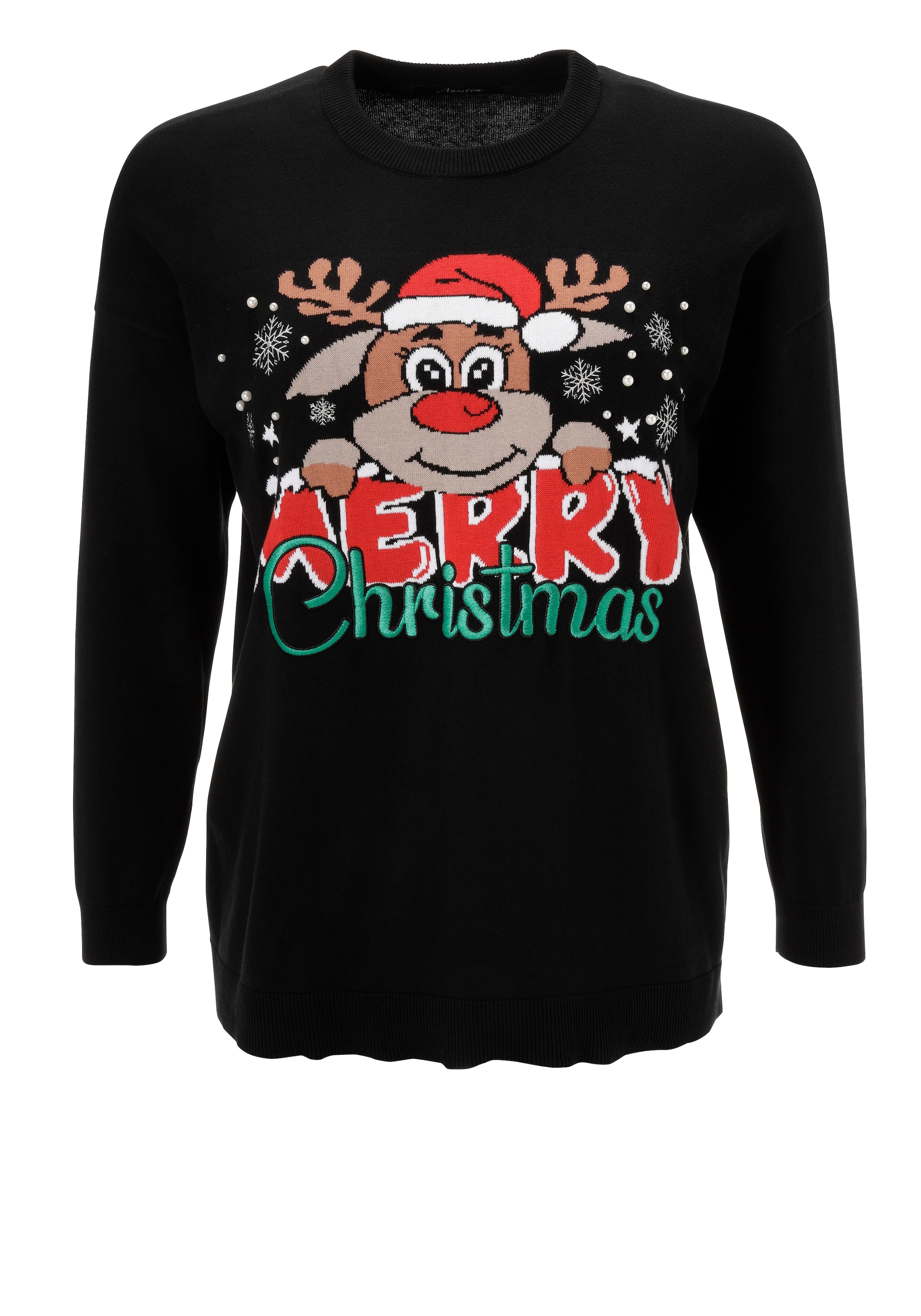 Aniston Pullover in Schwarz: Vorderseite
