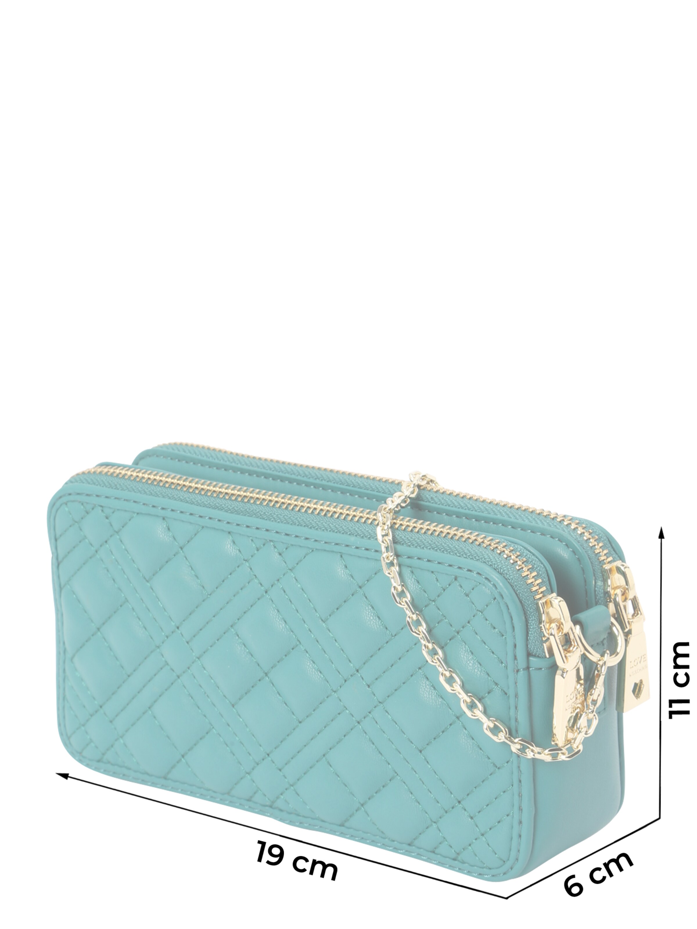 Pochette 'PORTAFOGLI' Love Moschino en vert : devant