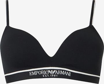 Triangolo Reggiseno di Emporio Armani in nero: frontale