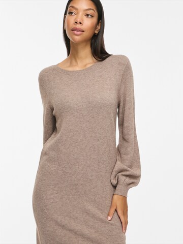 VILA Knitted dress 'VIRIL' in Brown