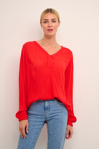 Kaffe Blouse in Rood: voorkant