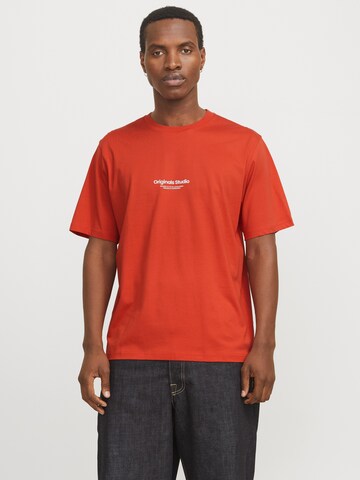 T-Shirt 'JORVesterbro' JACK & JONES en orange : devant