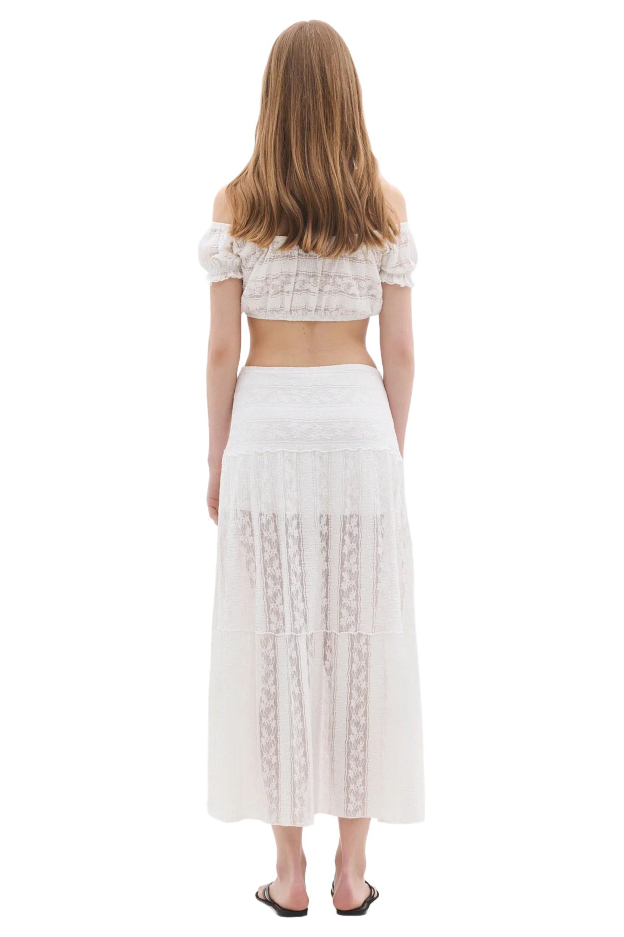 No Matter What Skirt 'Etek' in White