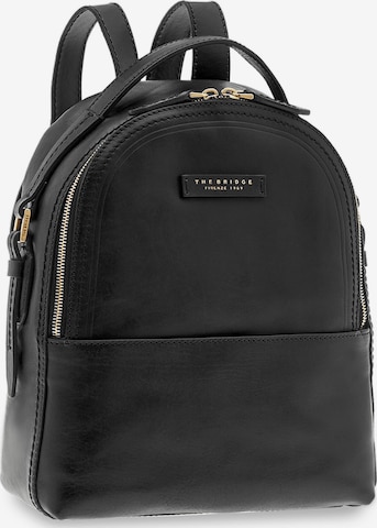 The Bridge Rucksack in Schwarz: Vorderseite