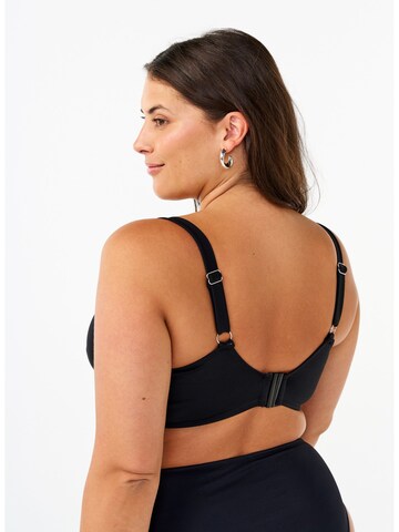 Swim by Zizzi Bikinitop in Schwarz