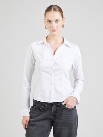 HOLLISTER Bluza | bela barva: sprednja stran