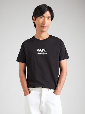 Karl Lagerfeld Póló - fekete: elől
