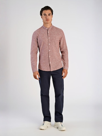 Lindbergh Slim fit Button Up Shirt in Red