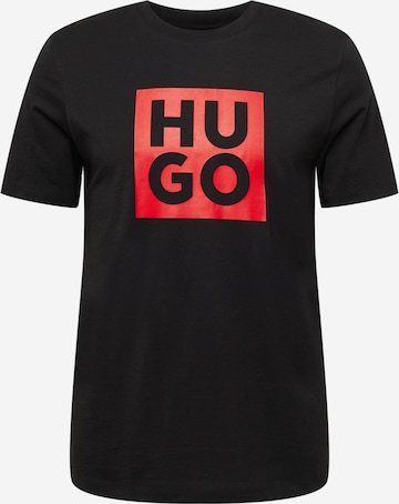 HUGO Red - Camisa 'Daltor' em preto: frente