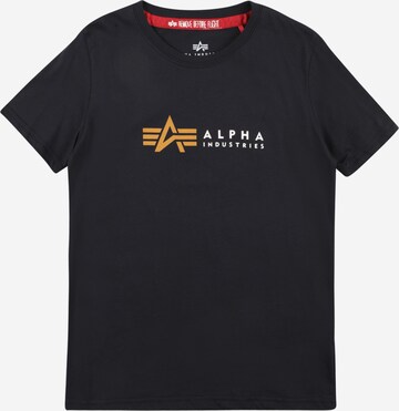 ALPHA INDUSTRIES Shirt in Blue: front