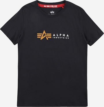 T-Shirt ALPHA INDUSTRIES en bleu : devant