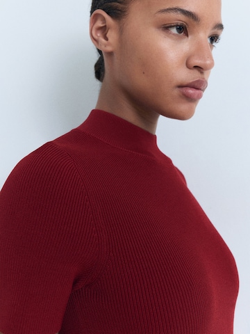 MANGO Knit dress 'SESETA' in Red