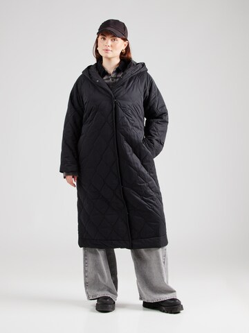 Vero Moda Curve Prehoden plašč 'VMCSasha' | črna barva: sprednja stran
