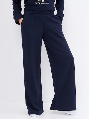 Cat e Lolette Regularen Hlače 'Palazzo Trousers' | modra barva
