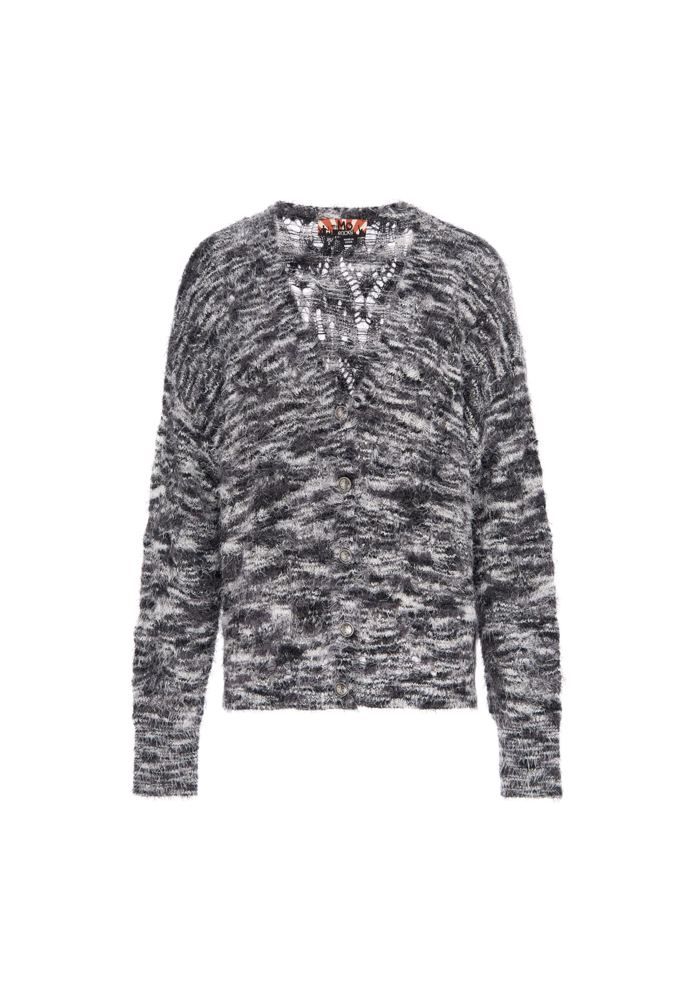 Cardigan myMo ROCKS en noir : devant