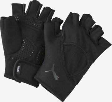 PUMA Sports gloves in Black: front
