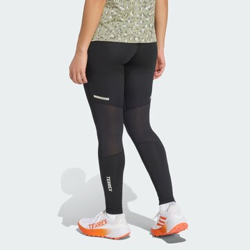 ADIDAS TERREX Skinny Funkční kalhoty 'Xperior' – černá