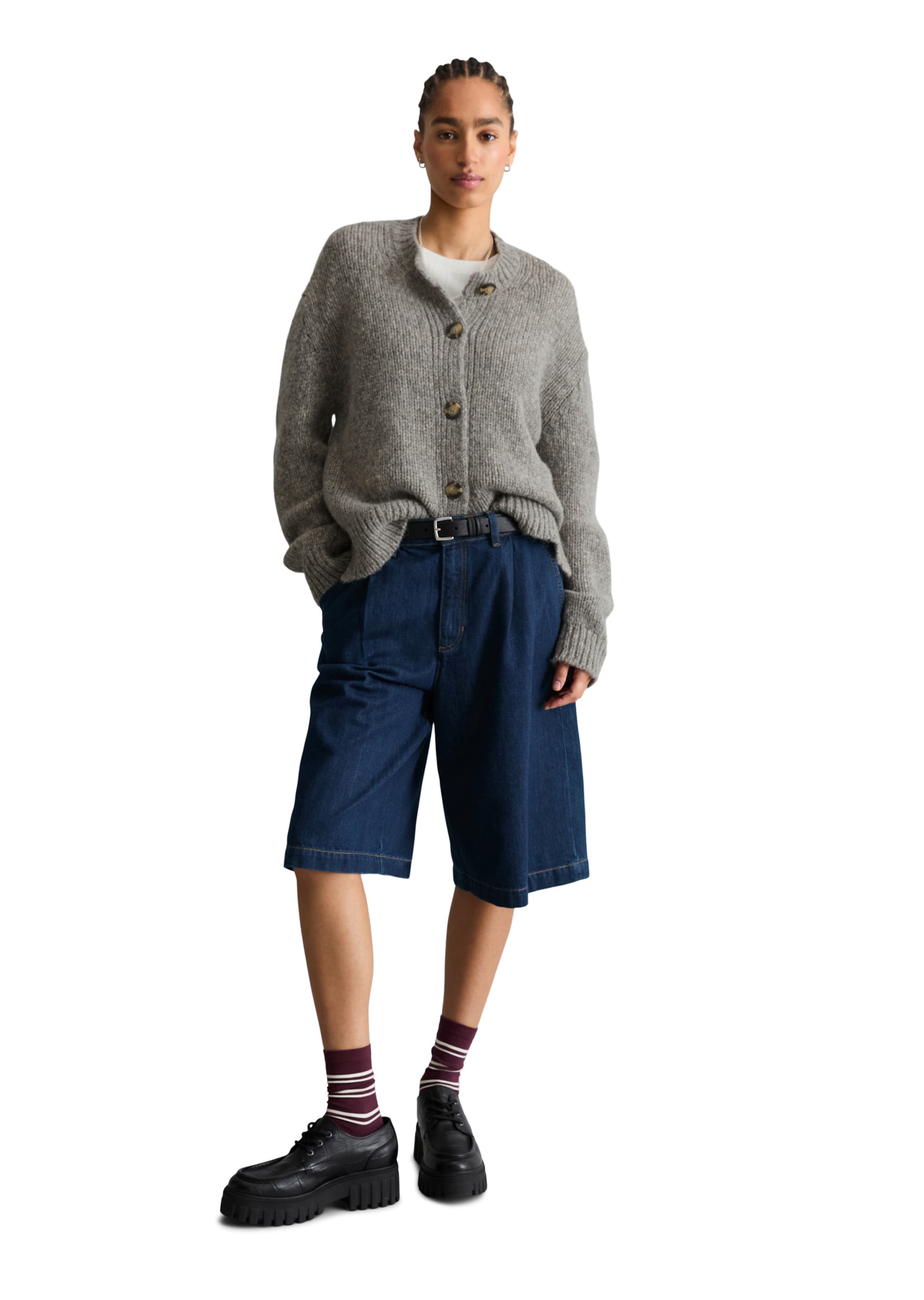 Marc O'Polo DENIM Strickjacke in Grau