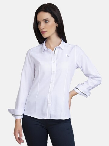 Sir Raymond Tailor Blouse 'Lolas' in Wit: voorkant