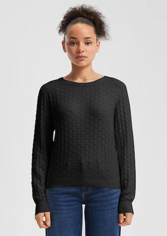 QS Trui in Zwart: voorkant