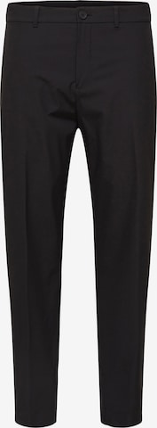 Coupe slim Pantalon à plis 'Cyle' SELECTED HOMME en noir : devant