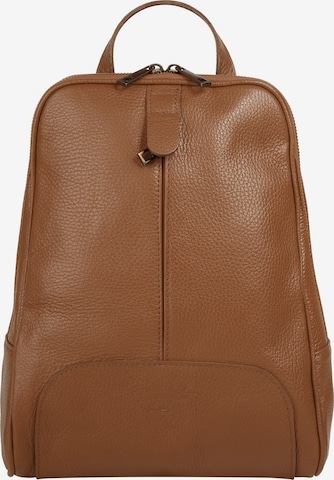Samantha Look Backpack in Brown: front