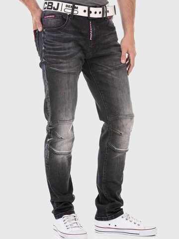 CIPO & BAXX Regular Jeans in Black: front