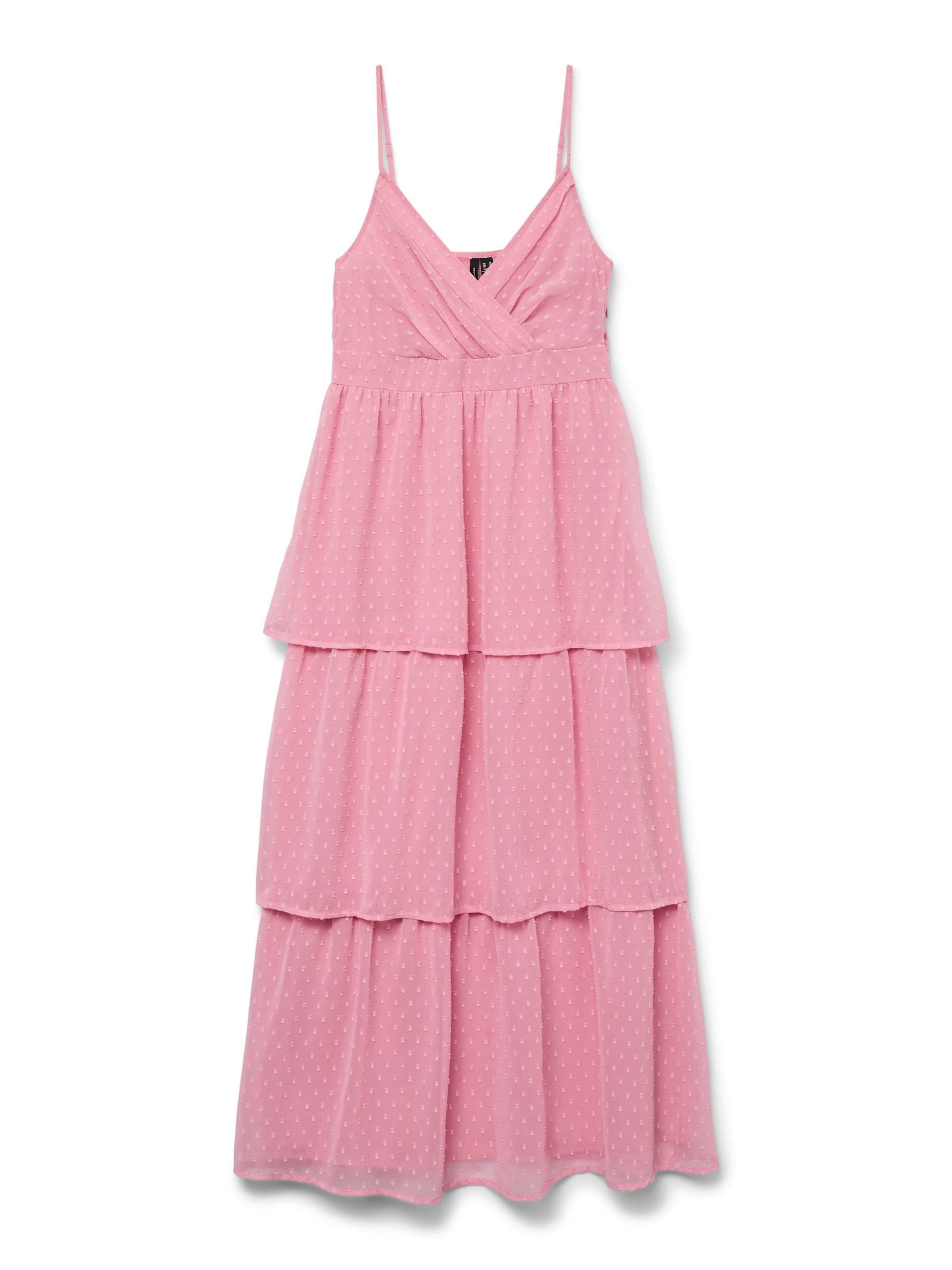 Robe de soirée 'VMMelisa' VERO MODA en rose : devant